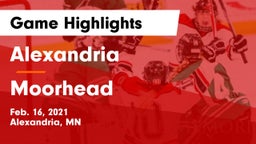 Alexandria  vs Moorhead  Game Highlights - Feb. 16, 2021