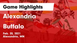 Alexandria  vs Buffalo Game Highlights - Feb. 20, 2021
