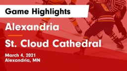 Alexandria  vs St. Cloud Cathedral  Game Highlights - March 4, 2021