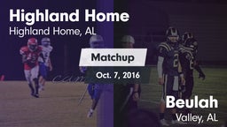 Matchup: Highland Home High vs. Beulah  2016