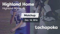 Matchup: Highland Home High vs. Lochapoka  2016