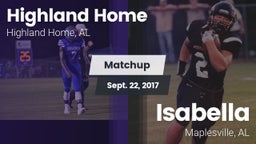 Matchup: Highland Home High vs. Isabella  2017