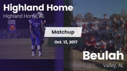 Matchup: Highland Home High vs. Beulah  2017