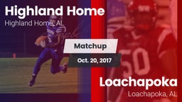 Matchup: Highland Home High vs. Loachapoka  2017