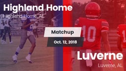 Matchup: Highland Home High vs. Luverne  2018