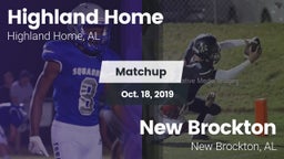 Matchup: Highland Home High vs. New Brockton  2019