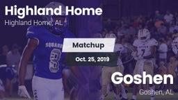 Matchup: Highland Home High vs. Goshen  2019