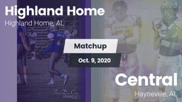 Matchup: Highland Home High vs. Central  2020