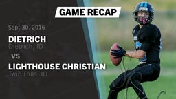 Recap: Dietrich  vs. Lighthouse Christian  2016