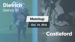 Matchup: Dietrich  vs. Castleford 2016