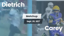 Matchup: Dietrich  vs. Carey  2017