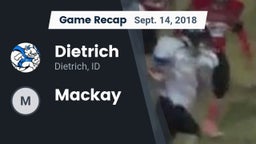 Recap: Dietrich  vs. Mackay 2018