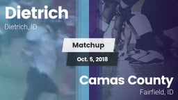 Matchup: Dietrich  vs. Camas County  2018