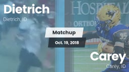 Matchup: Dietrich  vs. Carey  2018