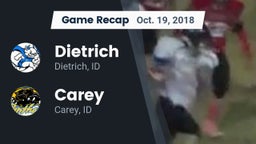 Recap: Dietrich  vs. Carey  2018