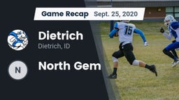 Recap: Dietrich  vs. North Gem 2020