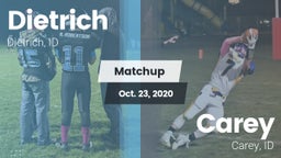 Matchup: Dietrich  vs. Carey  2020