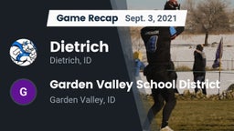 Recap: Dietrich  vs. Garden Valley School District 2021