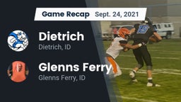 Recap: Dietrich  vs. Glenns Ferry  2021