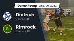 Recap: Dietrich  vs. Rimrock  2022