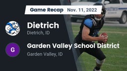 Recap: Dietrich  vs. Garden Valley School District 2022