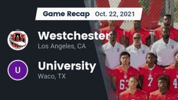 Recap: Westchester  vs. University  2021
