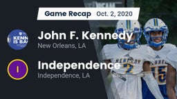 Recap: John F. Kennedy  vs. Independence  2020