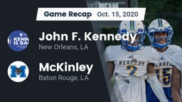Recap: John F. Kennedy  vs. McKinley  2020