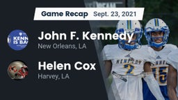 Recap: John F. Kennedy  vs. Helen Cox  2021
