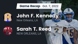 Recap: John F. Kennedy  vs. Sarah T. Reed  2022