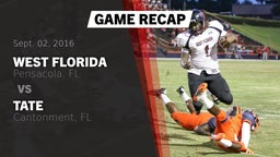 Recap: West Florida  vs. Tate  2016