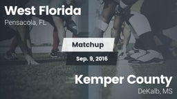Matchup: West Florida High vs. Kemper County  2016