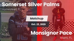 Matchup: Somerset Academy vs. Monsignor Pace  2020