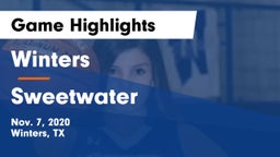 Winters  vs Sweetwater  Game Highlights - Nov. 7, 2020