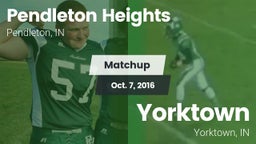 Matchup: Pendleton Heights vs. Yorktown  2016