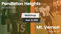 Matchup: Pendleton Heights vs. Mt. Vernon  2018