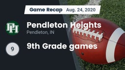 Recap: Pendleton Heights  vs. 9th Grade games 2020