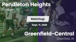 Matchup: Pendleton Heights vs. Greenfield-Central  2020