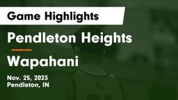 Pendleton Heights  vs Wapahani  Game Highlights - Nov. 25, 2023