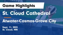 St. Cloud Cathedral  vs Atwater-Cosmos-Grove City Game Highlights - Sept. 11, 2023