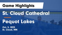 St. Cloud Cathedral  vs Pequot Lakes  Game Highlights - Oct. 5, 2023