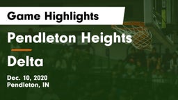 Pendleton Heights  vs Delta  Game Highlights - Dec. 10, 2020