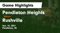 Pendleton Heights  vs Rushville  Game Highlights - Jan. 16, 2021