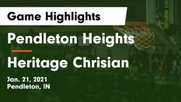 Pendleton Heights  vs Heritage Chrisian Game Highlights - Jan. 21, 2021