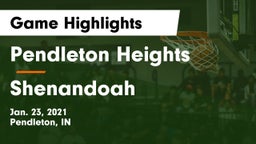 Pendleton Heights  vs Shenandoah  Game Highlights - Jan. 23, 2021