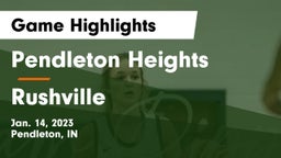 Pendleton Heights  vs Rushville  Game Highlights - Jan. 14, 2023