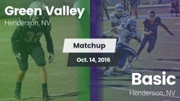 Matchup: Green Valley High vs. Basic  2016