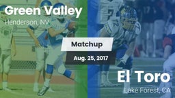 Matchup: Green Valley High vs. El Toro  2017