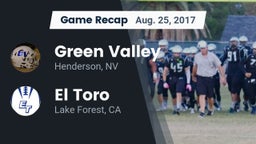 Recap: Green Valley  vs. El Toro  2017