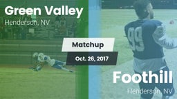 Matchup: Green Valley High vs. Foothill  2017